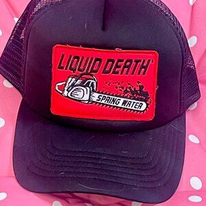 Liquid Death Chainsaw Black Trucker Hat | OS | Never Worn